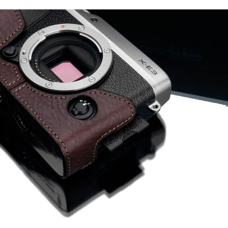 GARIZ FUJIFILM X-E3用 本革カメラケース XS-CHXE3BR ブラウン FUJIFILM E3用 本革カメラケース XS CHXE3BR ブラウン