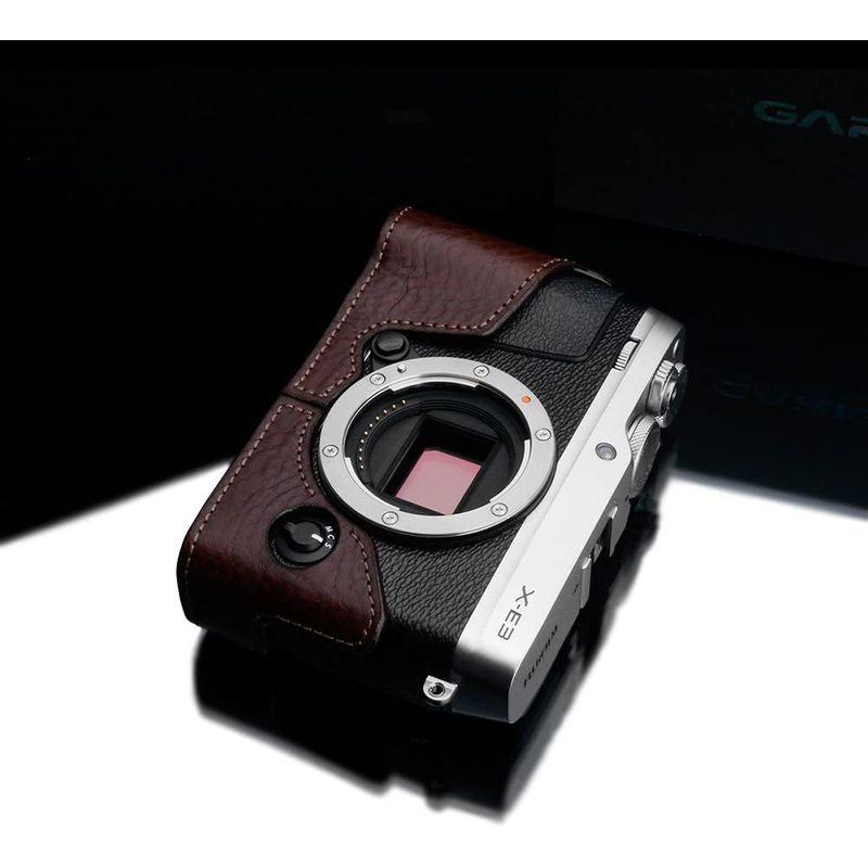 GARIZ FUJIFILM X-E3用 本革カメラケース XS-CHXE3BR ブラウン FUJIFILM E3用 本革カメラケース XS CHXE3BR ブラウン
