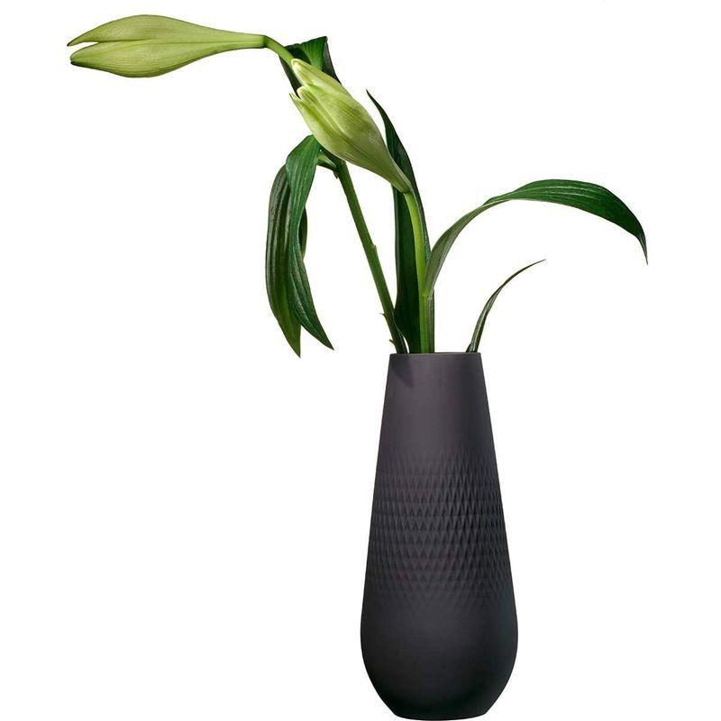 正規輸入品 Villeroy & Boch（ビレロイ＆ボッホ） 花瓶 コリエ ベース ノアール トール ブラック 高さ26cm 101682 Villeroy Boch ビレロイ＆ボッホ 花瓶 コリエ ベース ノアール トール ブラック 高さ26cm