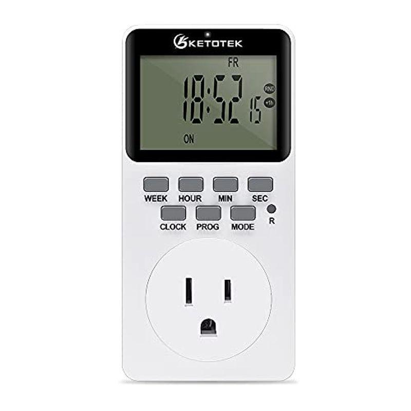 着後レビューで 送料無料 デジタルプラグインタイマーコンセントソケット15a1725w 115vac Lcdディスプレイグループオン オフプログラム可能なタイマー Neotextreview Com