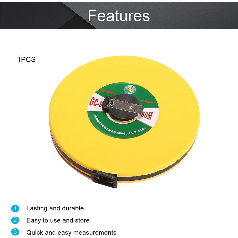 超格安一点 Utoolmart メジャー 巻尺 メジャー 計測 ガラス繊維巻尺 テープ 持ち運びが簡単 両面目盛 測定テープ 巻取り式 メジャー  高硬度 巻尺