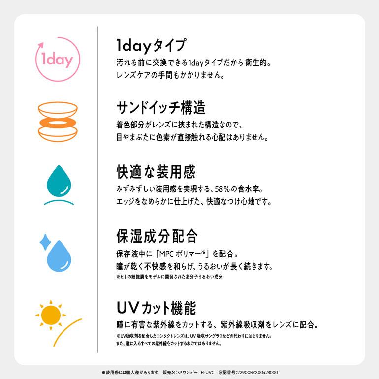 ベルミー Belleme 30枚入 10箱 送料無料 1day カラコンの画像