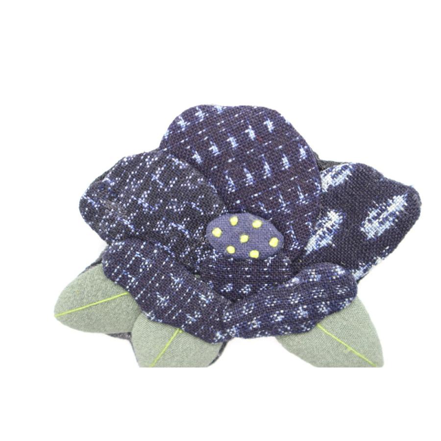 ブローチ 椿花ブローチ 押絵 花 日本伝統 つばき ツバキ 着物 リメイク