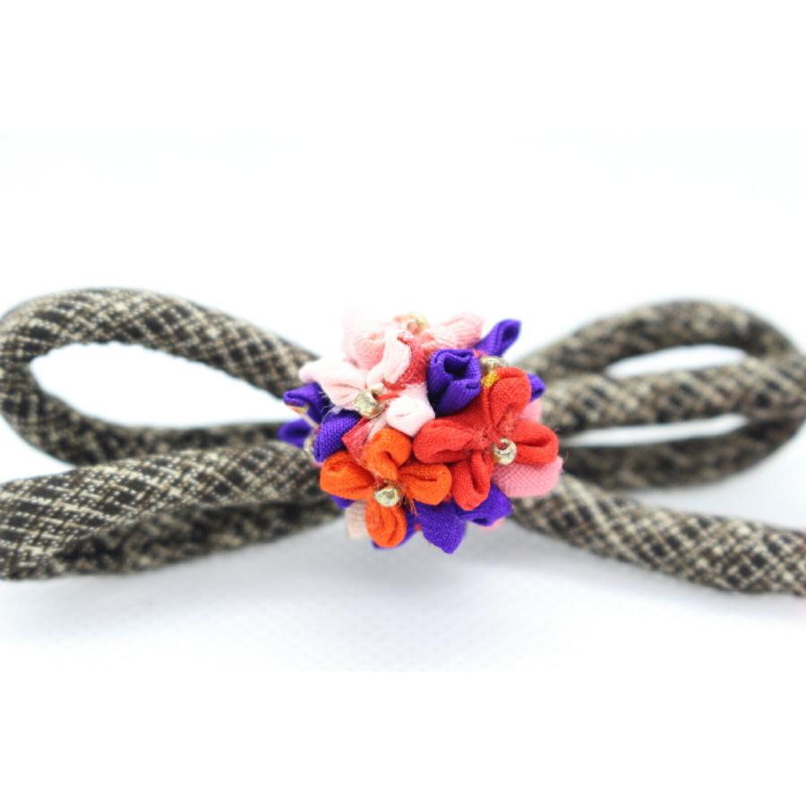 ブローチ 四角花玉大島紐ブローチ 花 日本 着物 リメイク 和雑貨 アクサセリー ハンドメイド 手作り 古布 手芸 オリジナル 大島 Br 119 古楽 小物 通販 Yahoo ショッピング