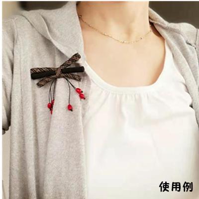 結び珊瑚ブローチキット アクセサリー 和雑貨 製作キッ ト手作りハンドメイド 大島 珊瑚 赤 和小物 手作り キット ハンドクラフト 手芸キット |  | 03