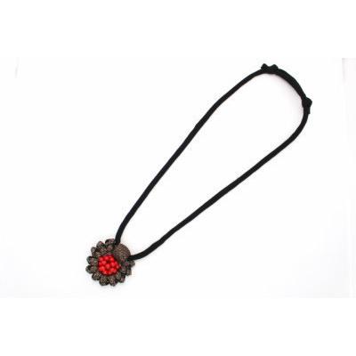 大島編珊瑚ネックレス ８４cm 黒紐 和雑貨 珊瑚 アクセサリー 手作り ハンドメイド 古布紐 大島 黒 パーツ リメイク 手芸 Ns 141 古楽 小物 通販 Yahoo ショッピング