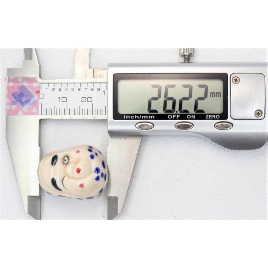 おかめひょっとこ両面顔 2個セット和風 日本伝統 陶器パーツ2個セット