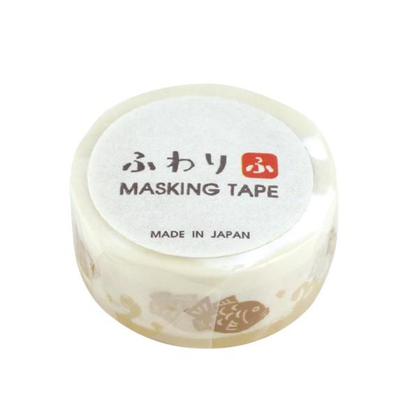 ふわり マスキングテープ たい FW47005 18mm×7m巻｜yumegazai