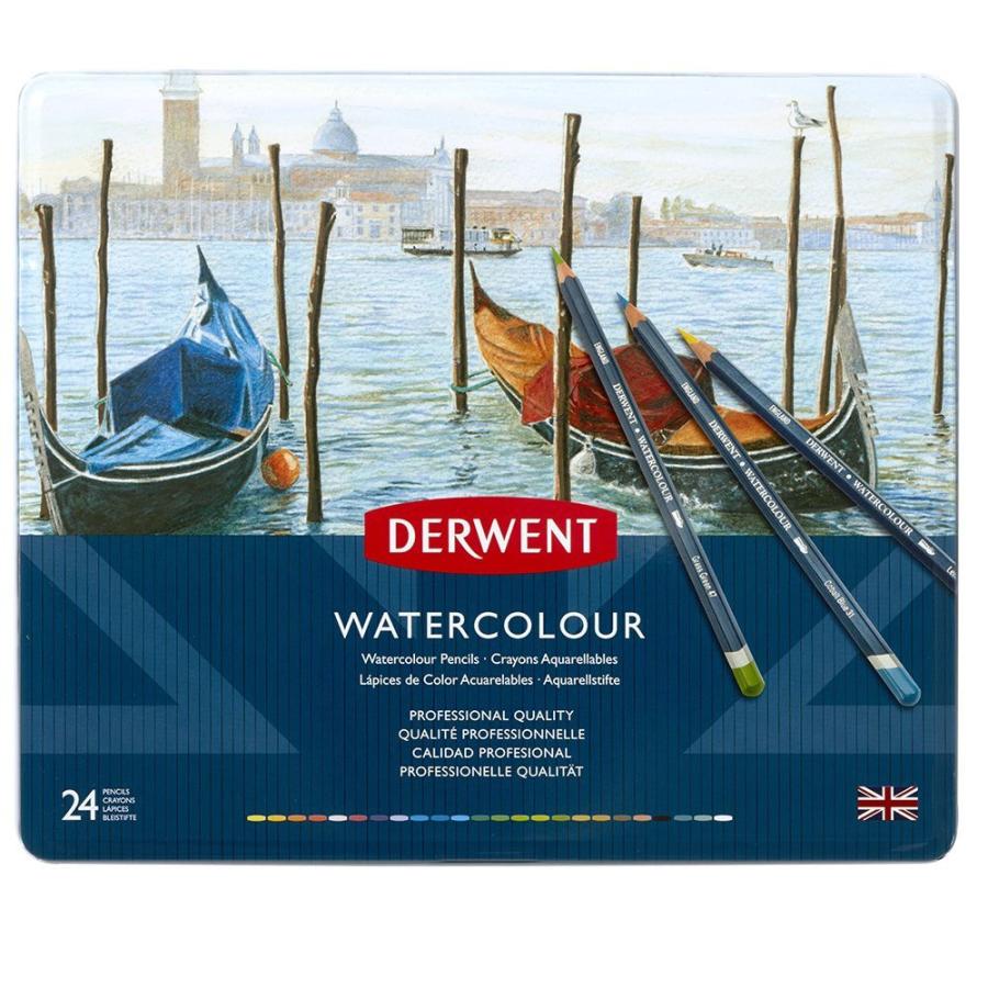 DERWENT ダーウェント ウォーターカラーペンシル 水彩色鉛筆 24色セット_1