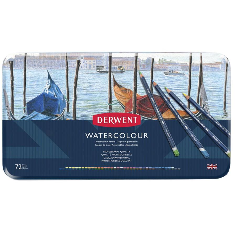 DERWENT ダーウェント ウォーターカラーペンシル 水彩色鉛筆 72色セット