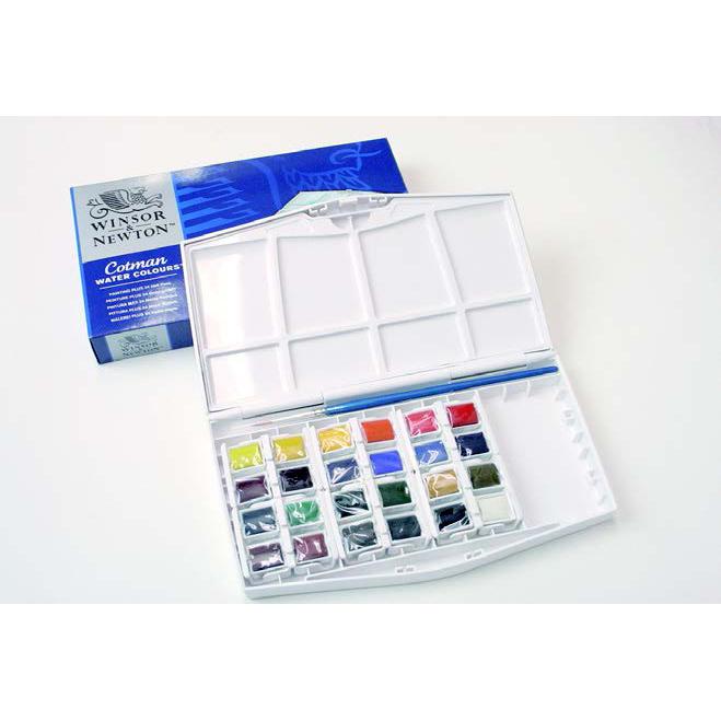 Winsor＆Newton コットマン ウォーターカラー 24色セット HPペイティング PLUS ボックス