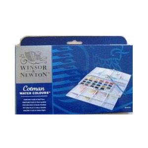 Winsor＆Newton コットマン ウォーターカラー 24色セット HPペイティング PLUS ボックスの画像