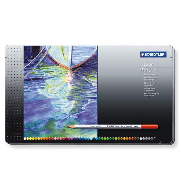 STAEDTLER ステッドラー カラト アクェレル 水彩色鉛筆 48色セット 125-M48