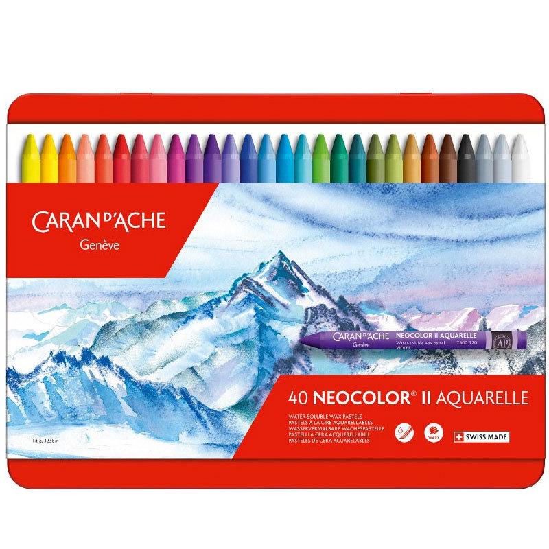カランダッシュ ネオカラーII 40色 クレヨン CARAN d'ACHE（カランダッシュ） ネオカラー2 水溶性クレヨン 40色