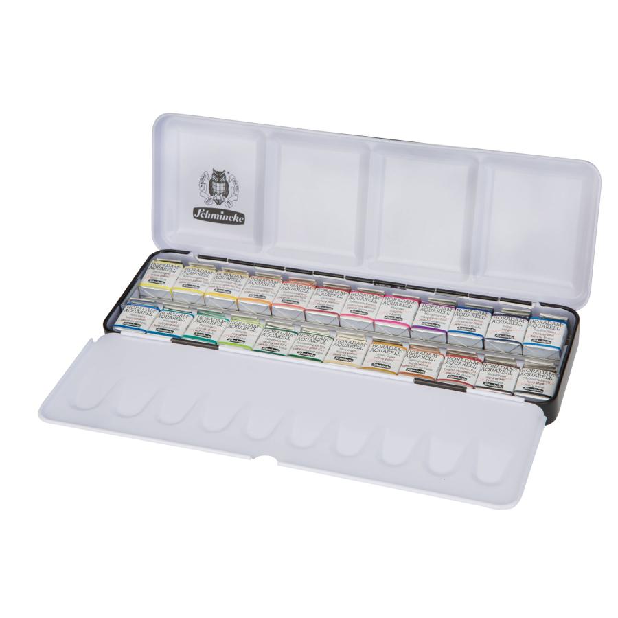 Schmincke シュミンケ ホラダム 固形水彩 ハーフパン 24色セット :ch