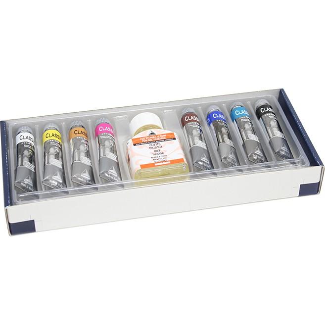 Maimeri クラシコ 油絵具 イントロセット （入門セット） 6号チューブ20ml 8色セット