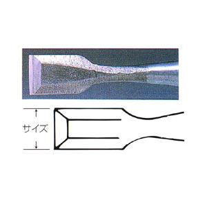 木彫 たたき 鑿 (のみ) 21mm 平型｜yumegazai