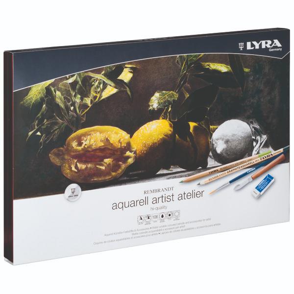 Lyra リラ レンブラント アクアレル 水彩色鉛筆 72色(96本) アソートセット ウッドボックス L2014200｜yumegazai｜02
