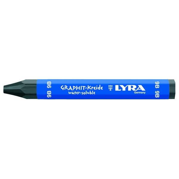 Lyra リラ 水性グラファイト クレヨン 9B (12本セット) L5630109｜yumegazai