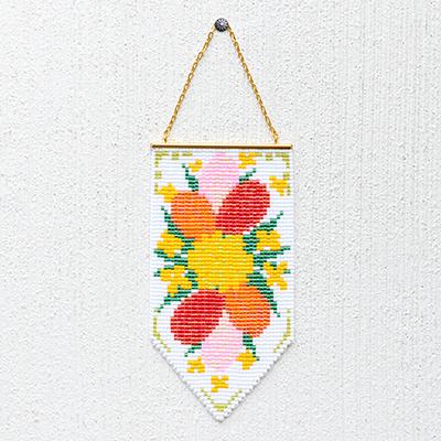 MIYUKI デリカビーズ織り タペストリーキット 菜の花とチューリップ