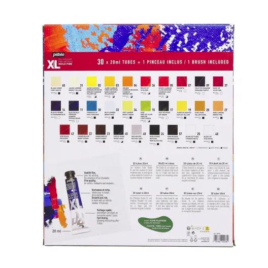 Pebeo ペベオ 油絵具XLセット 20ml×30色＋筆1本付きの画像