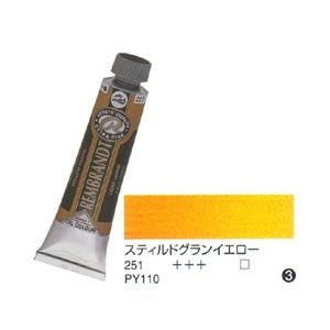 レンブラント 油絵具 9号 (40ml) ステイルドグランイエロー｜yumegazai