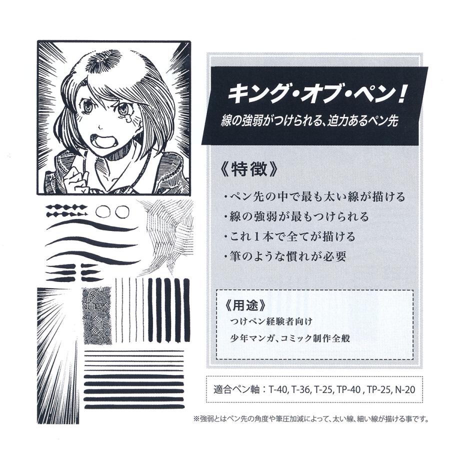 日光 ペン先 Gペン ニューム 100本入 NGN100_2
