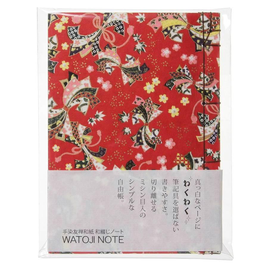 和綴ノート (小) 束ね熨斗文様 :ts-W049-001:ゆめ画材 通販 和綴 ノート 昭和レトロ