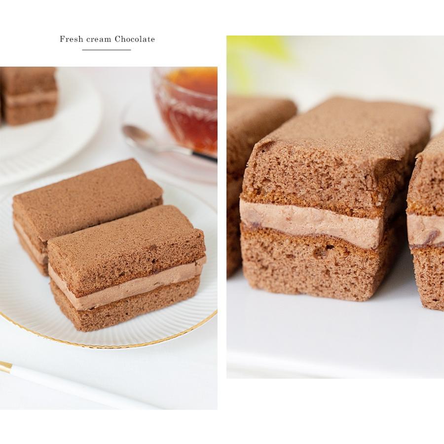 ケーキ チョコ 生チョコ ミニケーキ スイスカルマ社 冷凍 おいしい かわいい ふわふわ チョコクリーム ミニ 生チョコサンド スポンジ 生クリーム