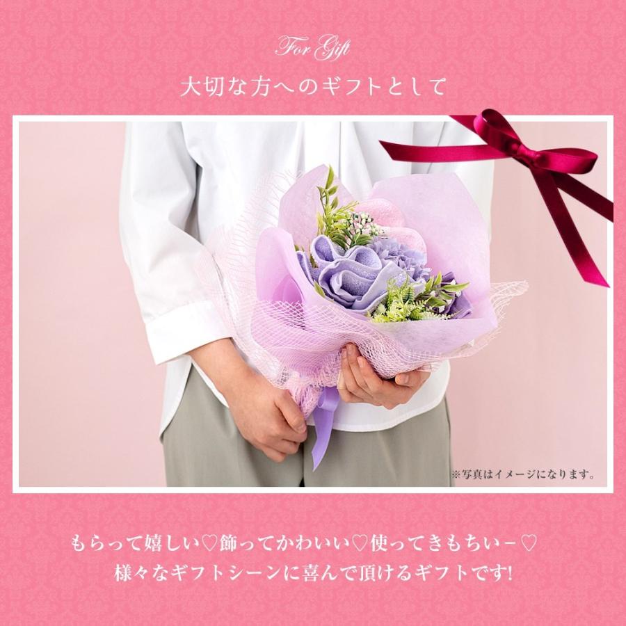 花束 タオル 泉州タオル フラワー ブーケ M ピンク ブルー