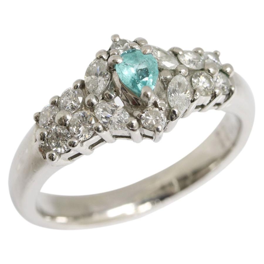 パライバトルマリン 0.11ct 0.44ct Pt900 11.5号 Paraiba tourmaline  