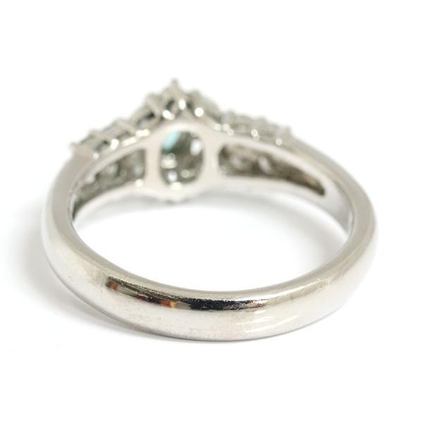 パライバトルマリン 0.11ct 0.44ct Pt900 11.5号 Paraiba tourmaline