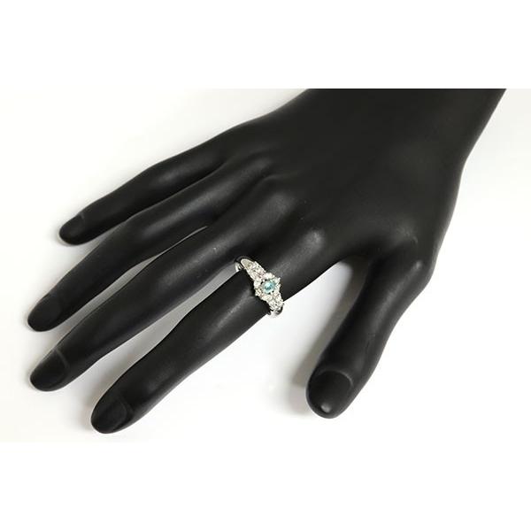 パライバトルマリン 0.11ct 0.44ct Pt900 11.5号 Paraiba tourmaline