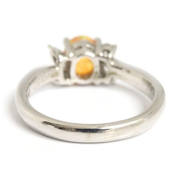 Pt900ファイアーオパール ダイヤモンド リング フィ ファイアーオパール ダイヤモンド リング 0.82ct 0.23ct Pt900 12