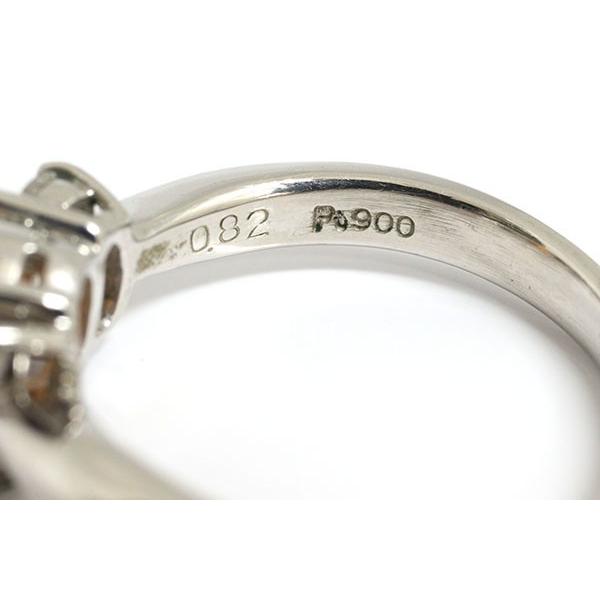 フィ ファイアーオパール ダイヤモンド リング 0.82ct 0.23ct Pt900 12