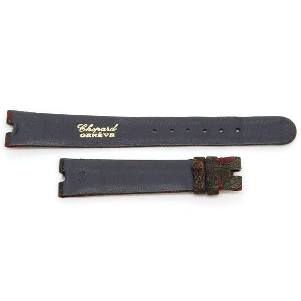 【新品】ショパール レザーベルト 14/12 Chopard（ショパール） 替えベルト 純正 ハッピーダイヤ用 レッド