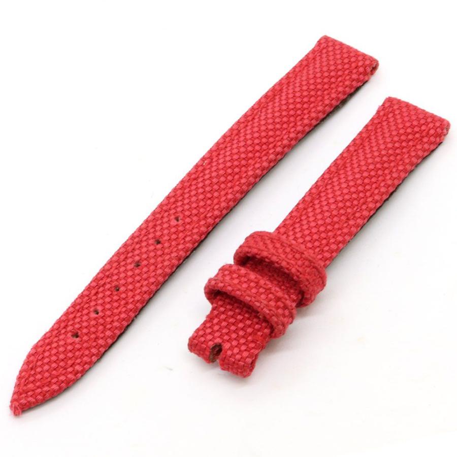 ショパール 替えベルト 純正 レッド キャンバス レザー 赤 時計 腕時計