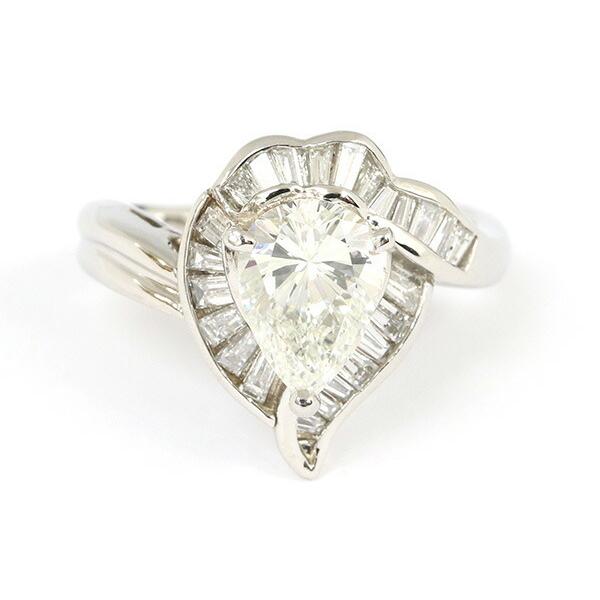 DAIYA（ダイヤ） ダイヤモンド リング D1.095ct D0.54ct PT900 10号