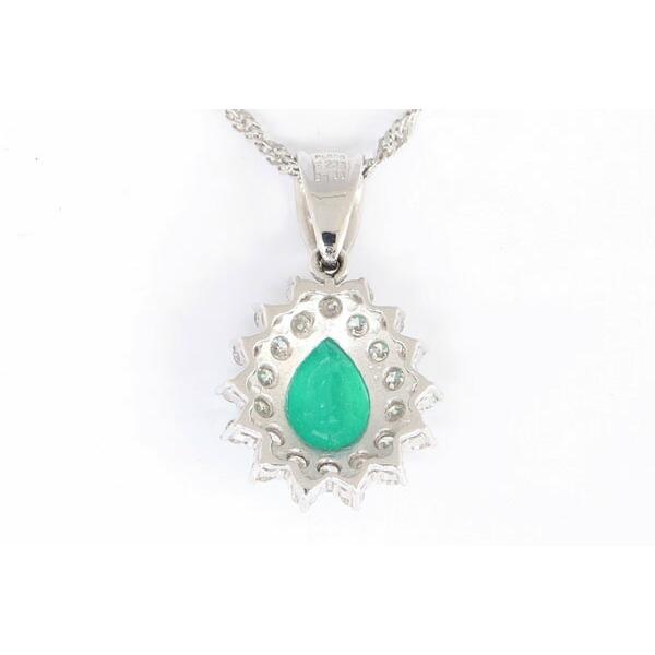 AIMER エメラルド ダイヤモンド ネックレス E2.38ct D1.00ct Pt900  