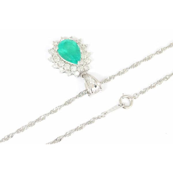 AIMER エメラルド ダイヤモンド ネックレス E2.38ct D1.00ct Pt900  