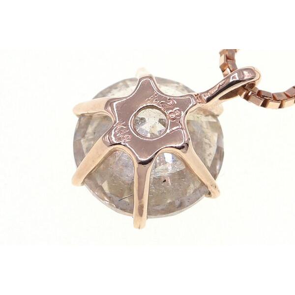 ダイヤモンド ネックレス D1.287ct K18PG 鑑定書付き 中古