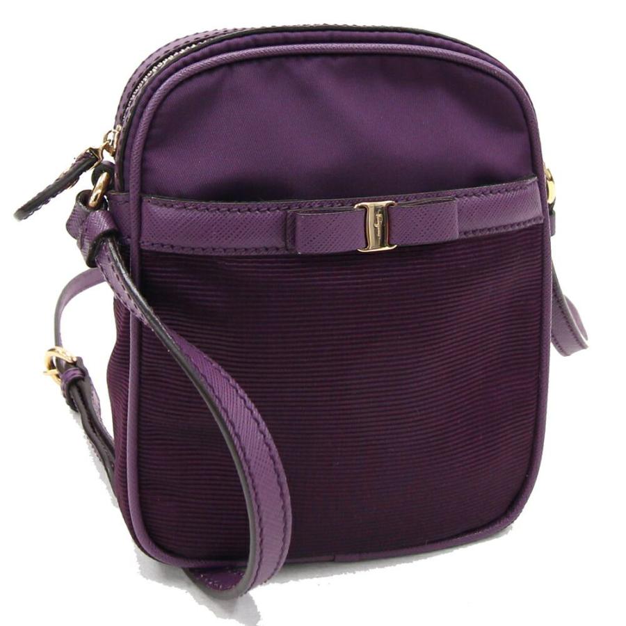 FERRAGAMO（フェラガモ） ショルダーバッグ 21-C158 パープル ナイロン