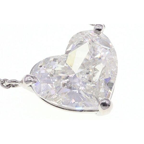 ダイヤモンド ネックレス ハートシェイプD2.52ct Pt850 Pt900 中古 