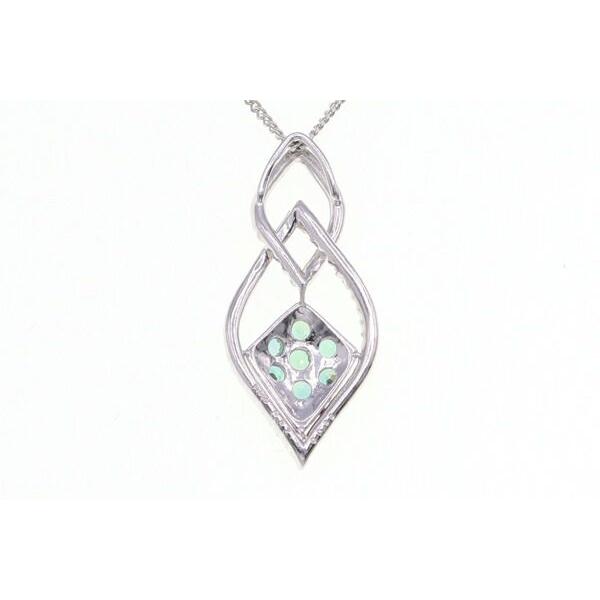 アレキサンドライト ダイヤモンド ネックレス AL0.57ct D0.36ct Pt900 