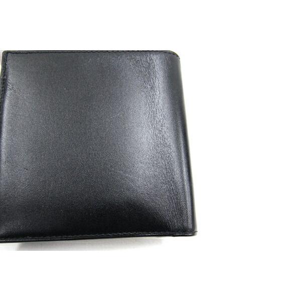 カルティエ 二つ折り財布 パシャ L3000922 ブラック レザー 中古 財布 コンパクトウォレット 黒 メンズ 男性 紳士｜yumeichiba-premium｜04