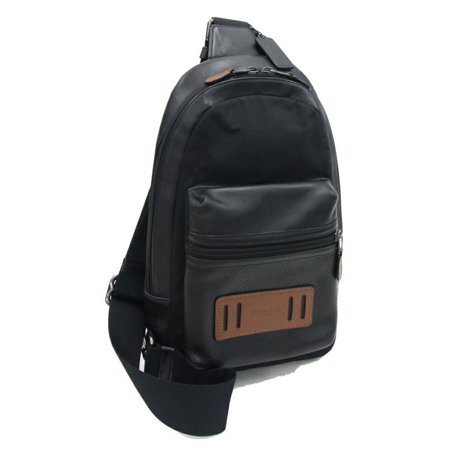 COACH（コーチ） ボディバッグ F56877 ブラック ブラウン レザー