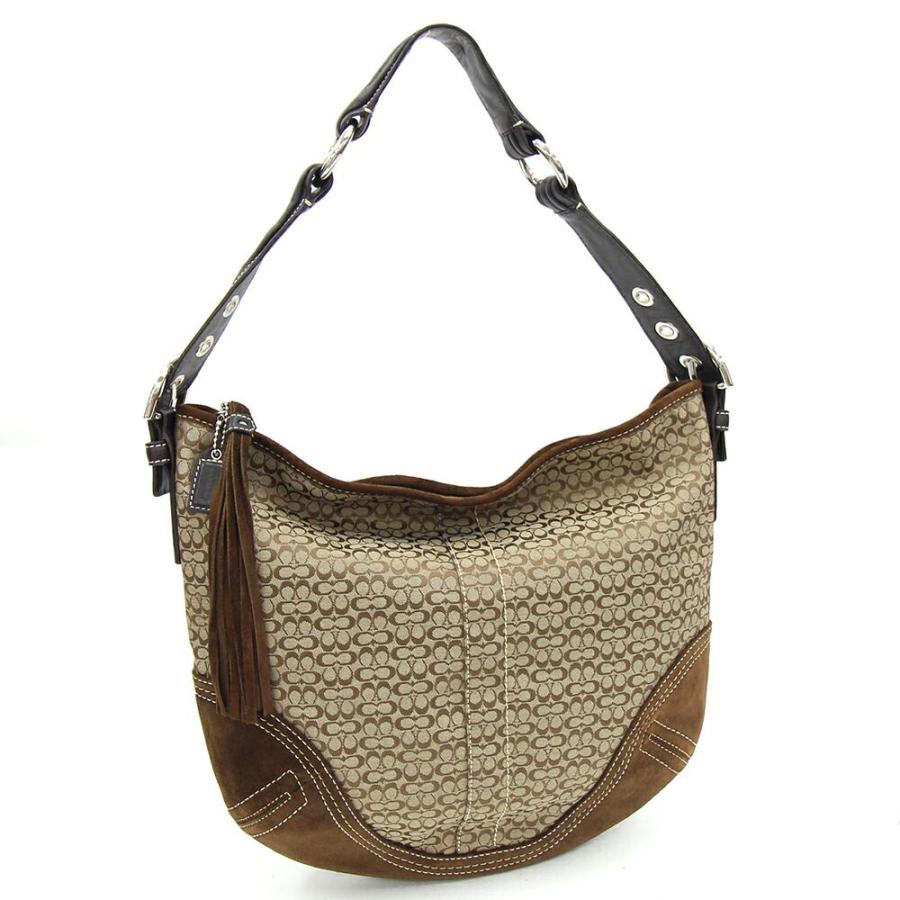 Tassel コーチ ワンショルダーバッグ ミニシグネチャー 2158 ベージュ