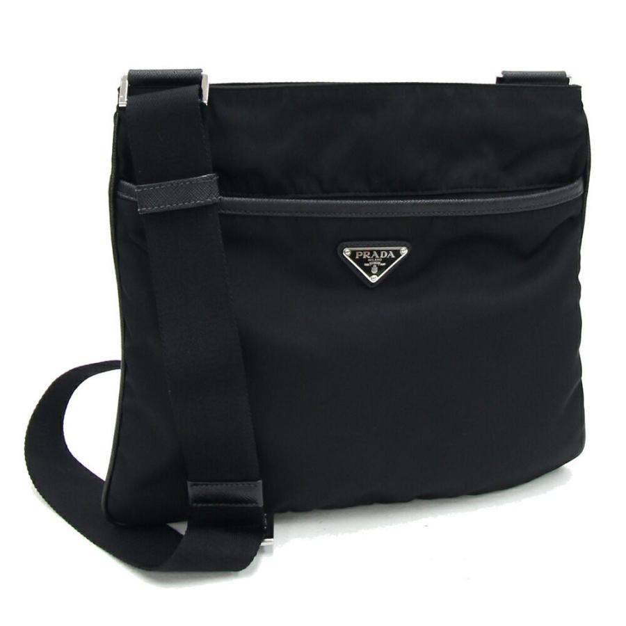 PRADA（プラダ） ショルダーバッグ 2VH053 ブラック ナイロン レザー