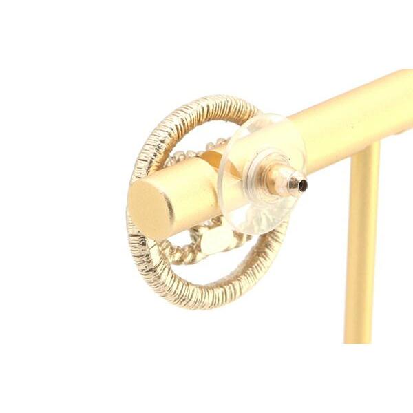 【シャネル CHANEL】 ピアス 片耳 、シャンパンゴールド CHANEL（シャネル） 片耳ピアス シャンパンゴールド メタル 2016年