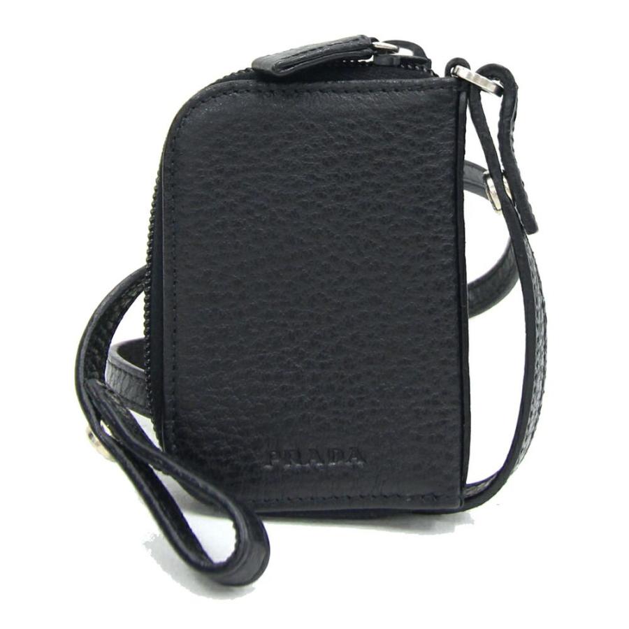 PRADA ブラック レザー キーケース 6連 プラダ 中古 PRADA（プラダ） 6連キーケース ブラック レザー 中古 鍵 キー コイン